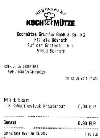 aawe Hffner Kochmtze Restaurant